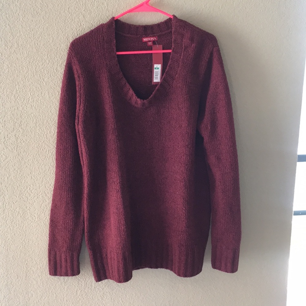 Merona Burgundy Oversized Sweater
